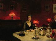 John Singer Sargent A Dinner Table at Night (The Glass of Claret) (mk18) oil painting artist